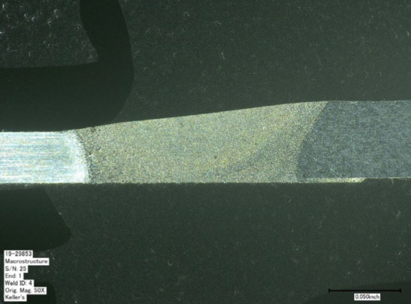 Weld inspection in ACT's radiography