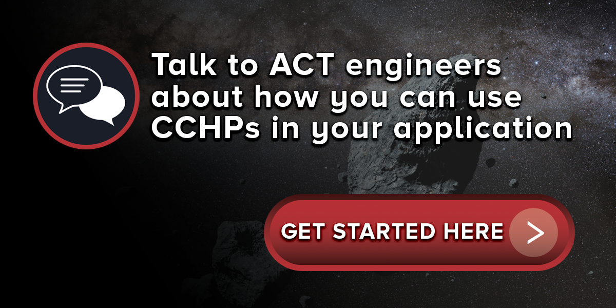 Talk to ACT engineers about how you can use CCHPs in your application. Followed by a button inscribed "Click to Get Started". The entire image is clickable.