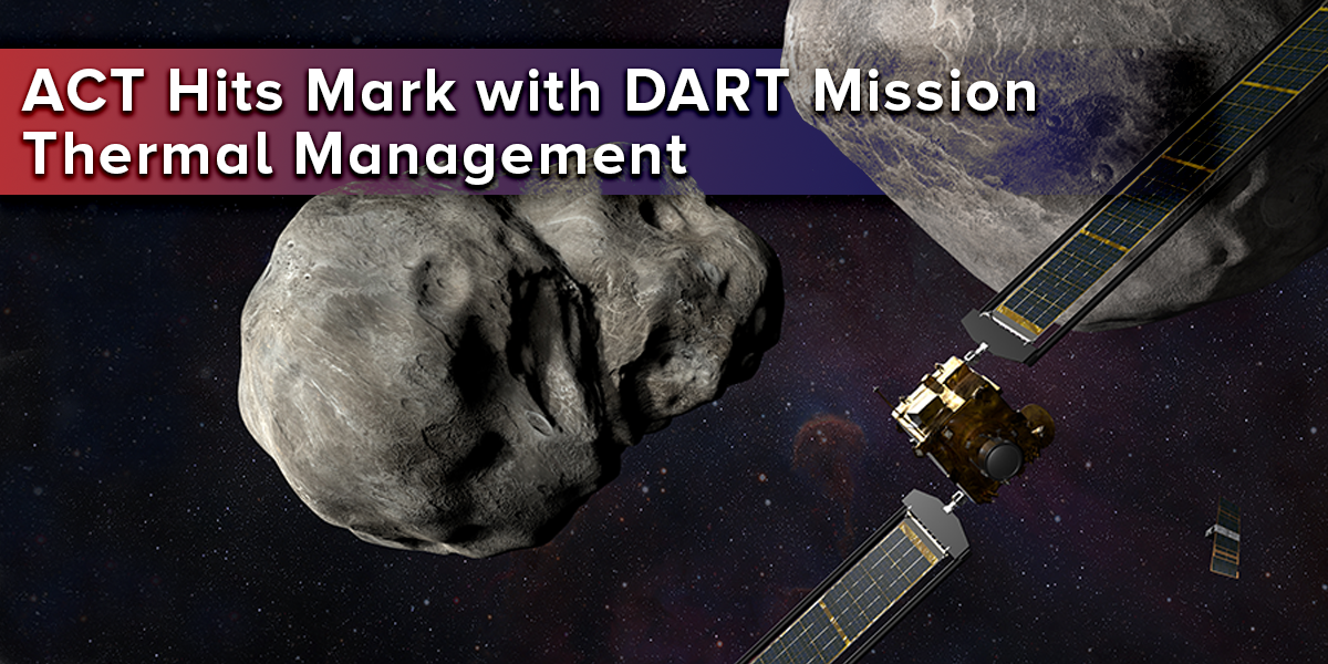 Image features a computer rendering of the DART satellite hurtling towards the asteroid Dimorphos.