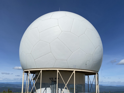 Remote location radar dome