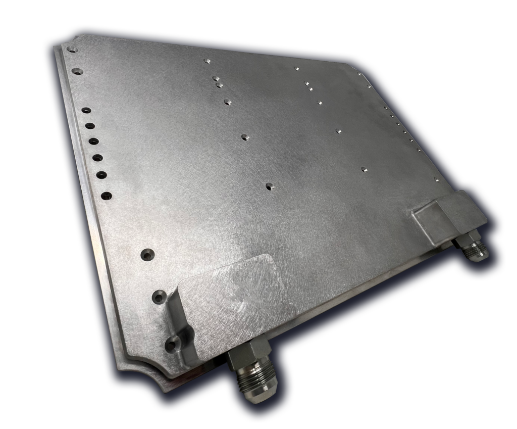 Vacuum brazed liquid cold plate.