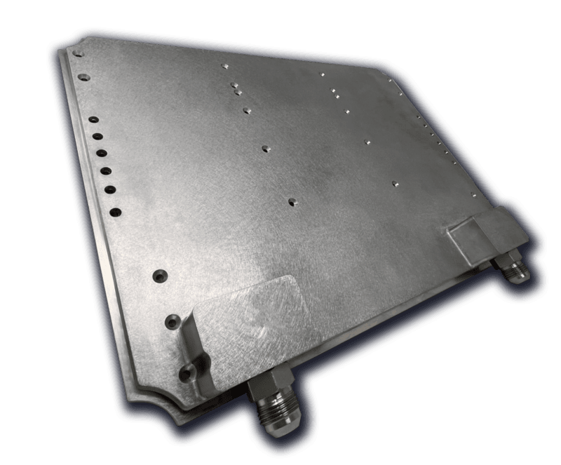 Vacuum brazed liquid cold plate