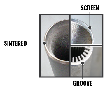 Heat pipe wick samples