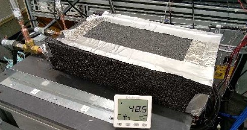 Figure 2 Insulated MV cold plate test setup