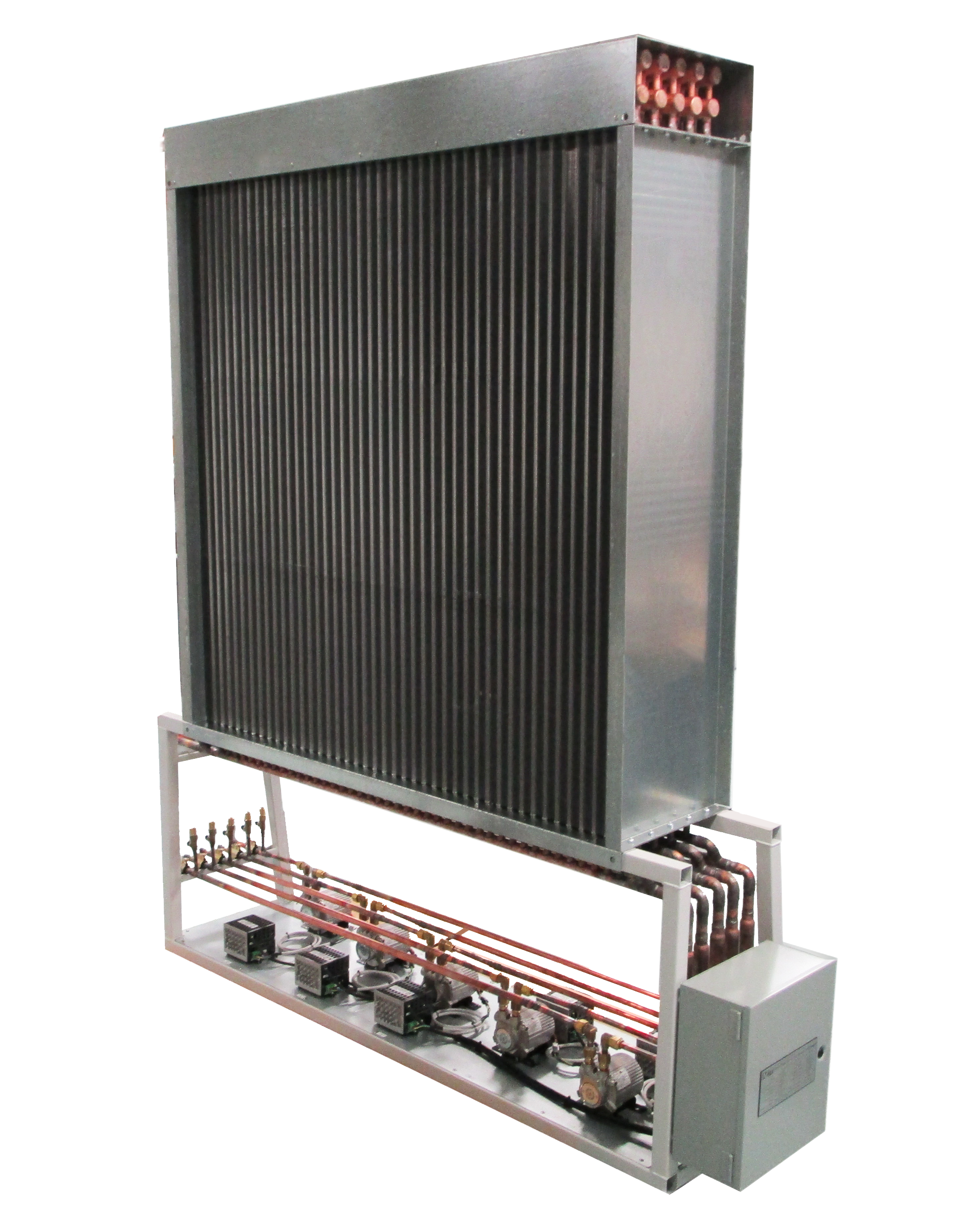 Pump assisted air-to-air heat pipe exchanger by Advanced Cooling Technologies