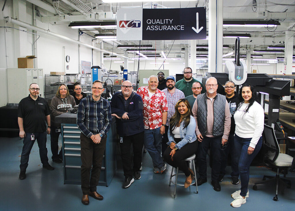 Group photo of the Quality department in the lab